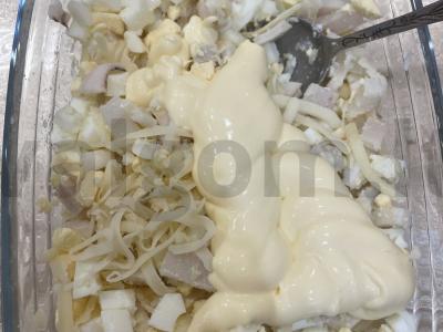 Salotos su kalmarais ir sūriu Žingsnis 8