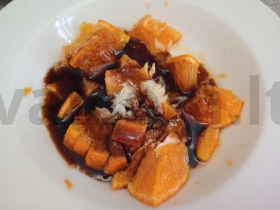 Anties krūtinėlė, marinuota sojų padaže su apelsinais ant grilio Žingsnis 3