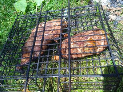 Anties krūtinėlė, marinuota sojų padaže su apelsinais ant grilio Žingsnis 6