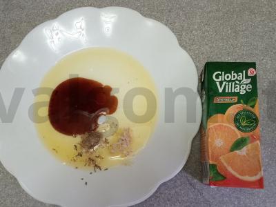 Vištienos blauzdelės apelsinų marinate su bulvėmis Žingsnis 1