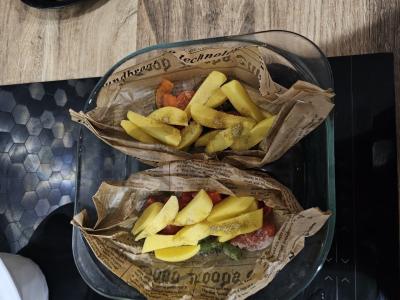 Upėtakis su daržovėmis ir naminiu tartaro padažu Žingsnis 3