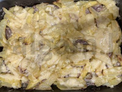 Bulvių apkepas su faršu „Sotūs vakarienė“ pagrindine nuotrauka