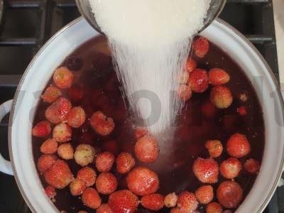 Kvapnus kompotas „Uogų asorti“ Žingsnis 3