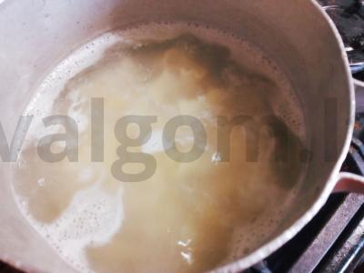 Kampanella su jūros kokteiliu ir alyvuogėmis Žingsnis 1