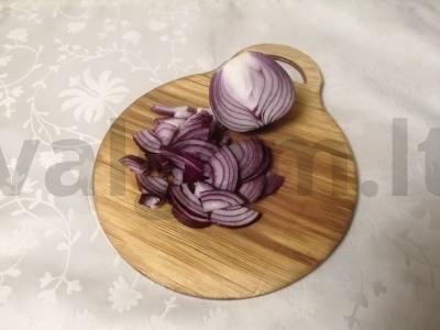 Rūgštynų kopūstų salotos „Ruduo“ Žingsnis 1