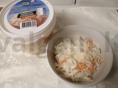 Rūgštynų kopūstų salotos „Ruduo“ Žingsnis 3