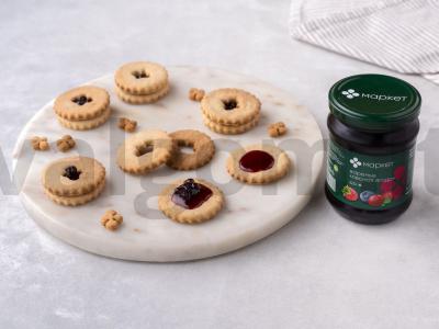 Sausainiai-sandwich su ramunėlėmis ir miško uogomis Žingsnis 9