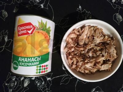 Pica su vištiena ir ananasais lėtoje viryklėje Žingsnis 3