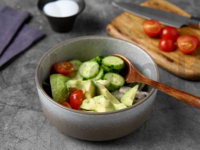 Žalias salotas su grilio lašiša Žingsnis 5