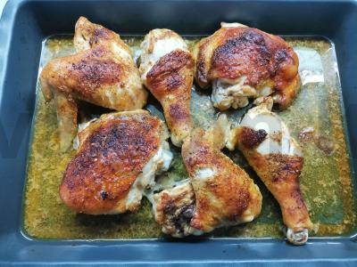 Vištiena garstyčių marinate Žingsnis 5