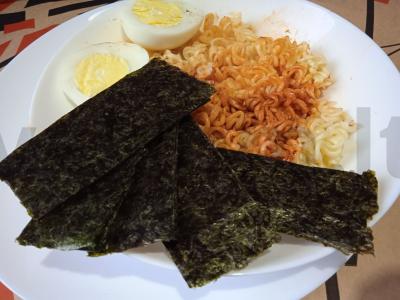 Greito paruošimo makaronai su bekonu ir nori jūros dumbliais Žingsnis 4