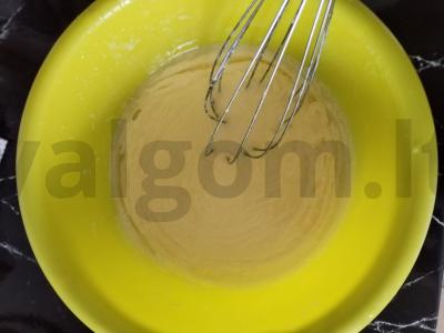 Purios vaflės su kefyru Žingsnis 3