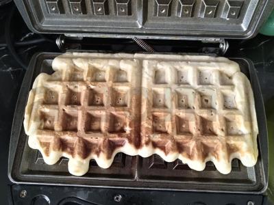 Purios vaflės su kefyru Žingsnis 6