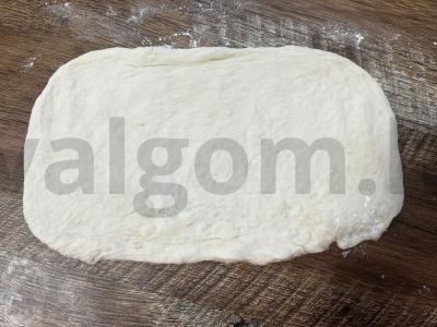 Pizzetta su krevetėmis ir mocarela Žingsnis 1