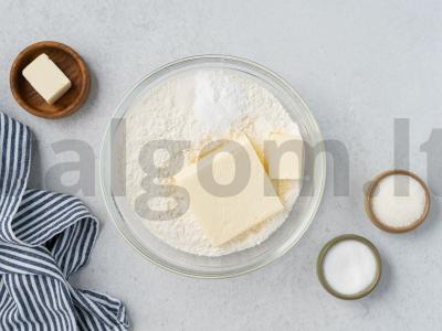 Baklažanų pyragas Žingsnis 1