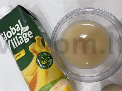 Kokteilis „Bananų vanilė“ Žingsnis 3