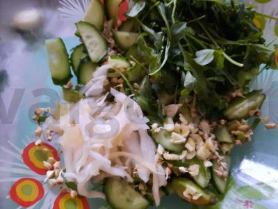 Žalias salotas su daiginta grikiu Žingsnis 2