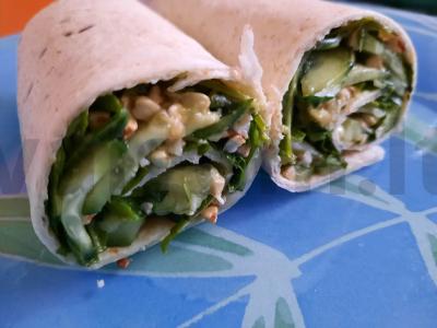 Žalias salotas su daiginta grikiu Žingsnis 4