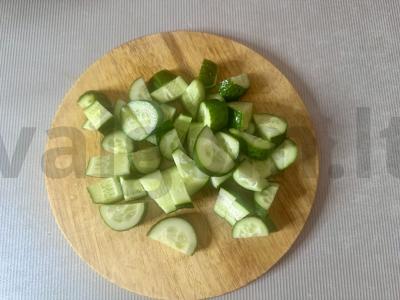 Daržovių salotos su sėklų mišiniu Žingsnis 1