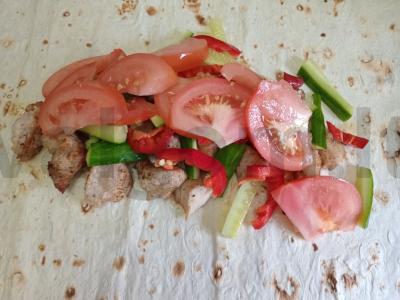 Šašlykas su kiauliena, daržovėmis ir pupelėmis Žingsnis 5