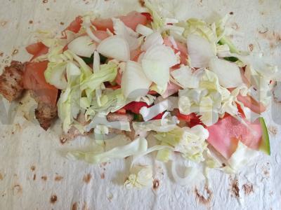 Šašlykas su kiauliena, daržovėmis ir pupelėmis Žingsnis 7