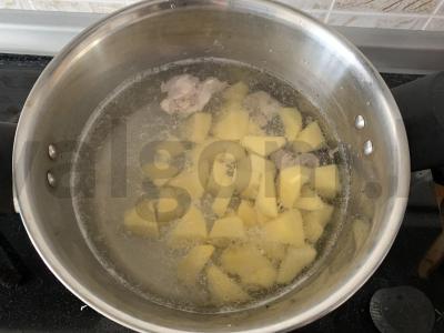 Daržovių ir varškės sūrio tyrės sriuba Žingsnis 4