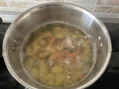 Daržovių ir varškės sūrio tyrės sriuba Žingsnis 5