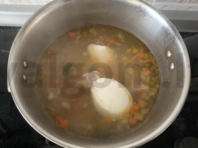 Daržovių ir varškės sūrio tyrės sriuba Žingsnis 7