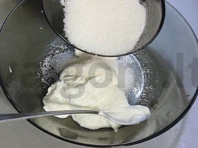 Blynų tortas su varške „Tropinė stebuklas“ Žingsnis 7