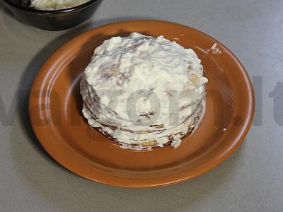 Blynų tortas su varške „Tropinė stebuklas“ Žingsnis 14