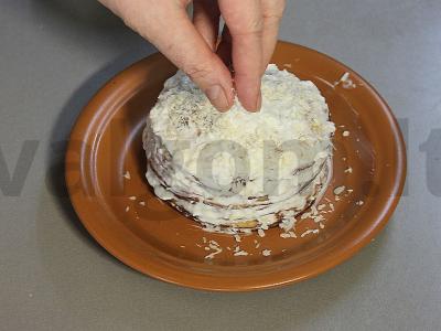 Blynų tortas su varške „Tropinė stebuklas“ Žingsnis 15