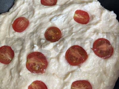 Patingas hachapuri su vyšniniais pomidorais Žingsnis 4