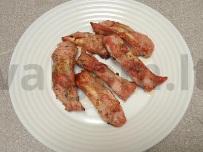 Aštrūs kepti kiaulienos šonkauliai su itališkais prieskoniais ir baziliku Žingsnis 5