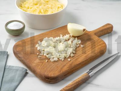 Bulvių blynai su menkės kepenimis Žingsnis 1