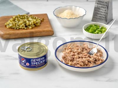 Bulvių blynai su menkės kepenimis Žingsnis 6