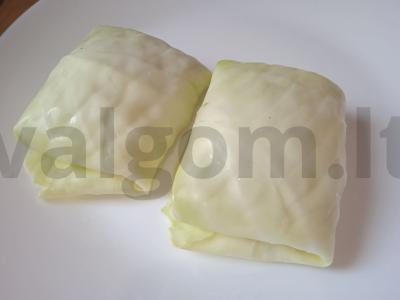 Kopūstų pyragėliai su ryžiais ir grybais tešloje Žingsnis 6