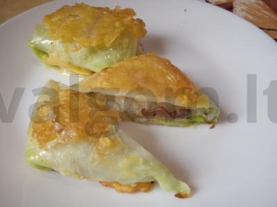 Kopūstų pyragėliai su ryžiais ir grybais tešloje Žingsnis 9