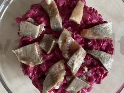 Salotas „Silkė po kailiu“ Žingsnis 5