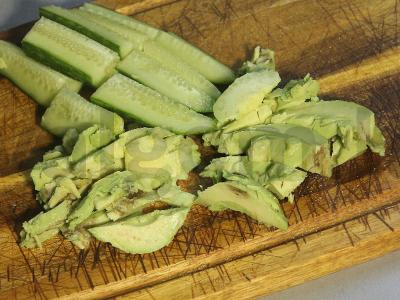 Maistingas dubuo su upėtakiu, avokadu ir medaus-garstyčių padažu Žingsnis 8