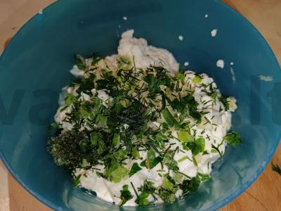 Pomidorai su rikota ir česnaku Žingsnis 3