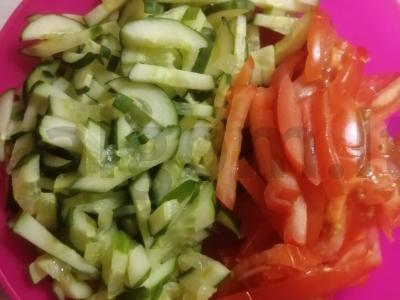 Šašlykas su vištiena ir Pekino kopūstu Žingsnis 4