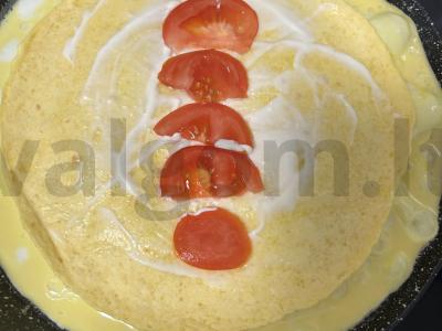 Greitas tortilijų pusryčių receptas per 10 minučių Žingsnis 7