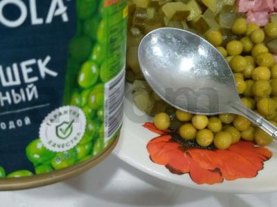 Salotas „Rudens olivje su pusiau rūkyta dešra“ Žingsnis 2