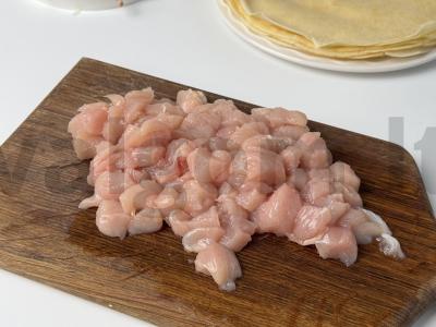 Ryžių miltų blynai su vištiena Žingsnis 5