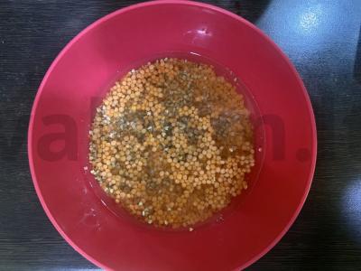 Aukštos baltymų duona iš lęšių ir žalios grikių Žingsnis 3