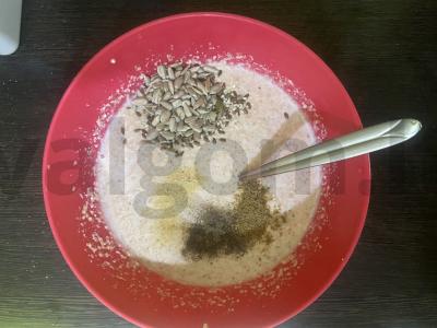 Aukštos baltymų duona iš lęšių ir žalios grikių Žingsnis 5