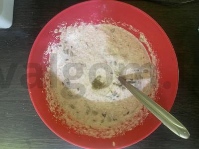 Aukštos baltymų duona iš lęšių ir žalios grikių Žingsnis 6