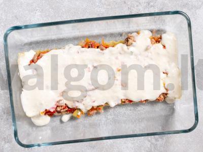 Lasagna su paruoštais lapais Žingsnis 14