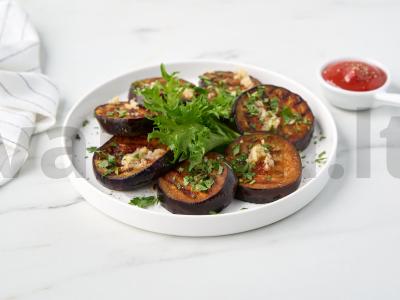 Kepti baklažanai ant anglių pagrindine nuotrauka