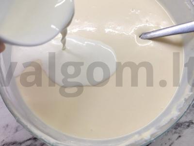 Kefyro apkepas-čizkeikas per 90 minučių Žingsnis 6